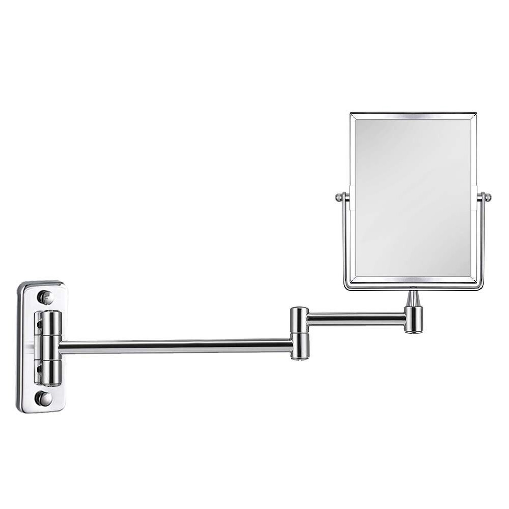3X Magnifying Wall Mounted Vanity Makeup Mirror | Rectangular 8x6 Inch