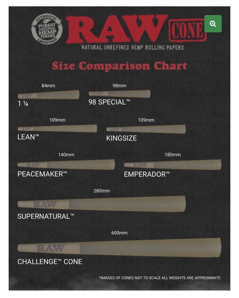 raw classic KING size pre rolled cone+RAW king size metal caddy box