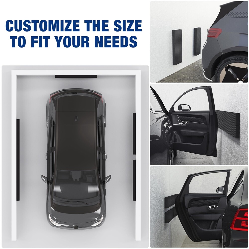 WORKPRO Garage Wall Protector 4PACK Garage Car Door Protector Foam Bumper Guards