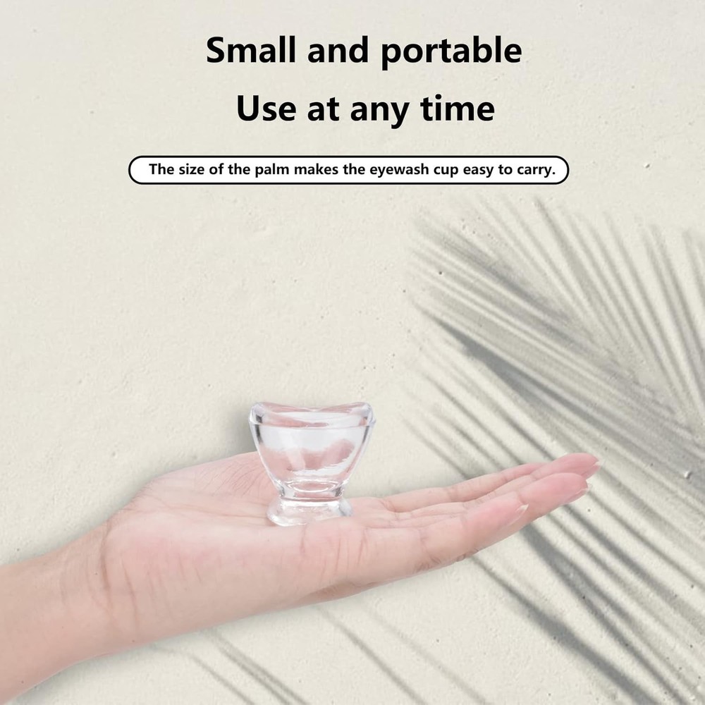 Glass Eye Flush Cup 2 Pack Portable Wash