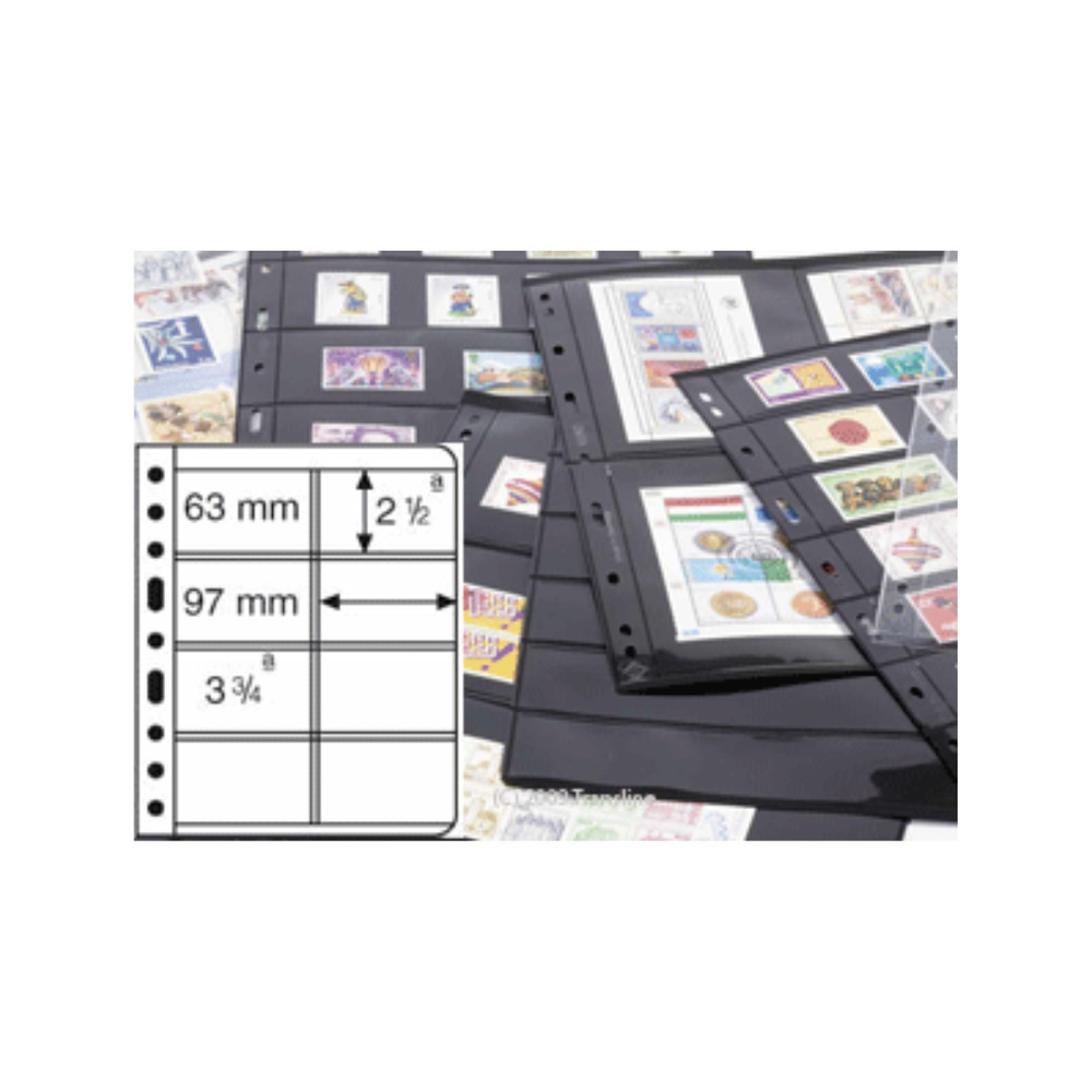 Lighthouse VARIO 4VC Clear Vertical 4-Pocket Pages 5 Pack - Slim Portrait Shee