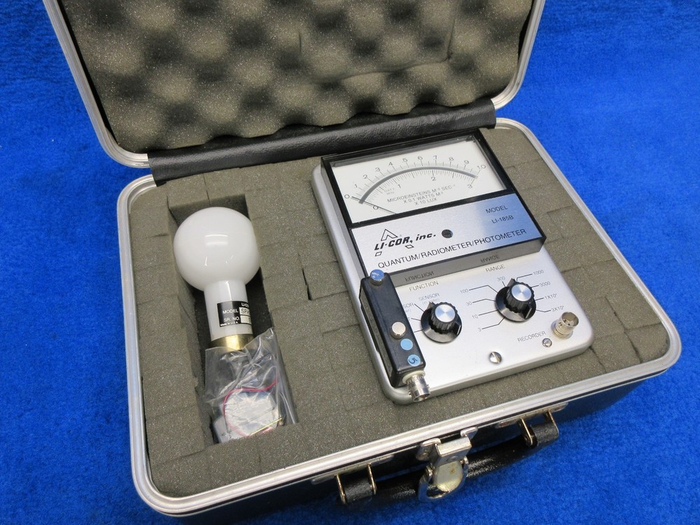 Li-Cor LI-185B Quantum/Radiometer/Photometer, I-193SB Spherical Adapter & Sensor