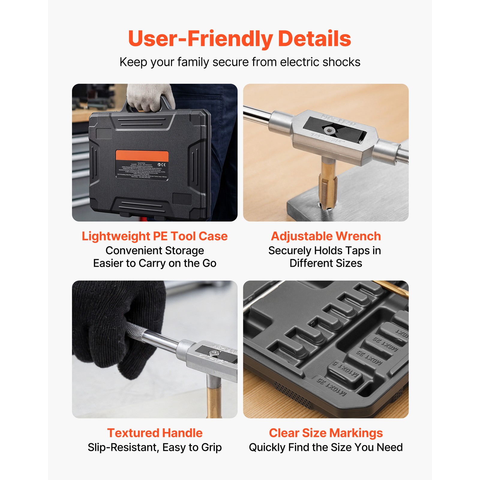 Uimoso 86-Piece Tap and Die Set for Threading with Metric and SAE Sizes