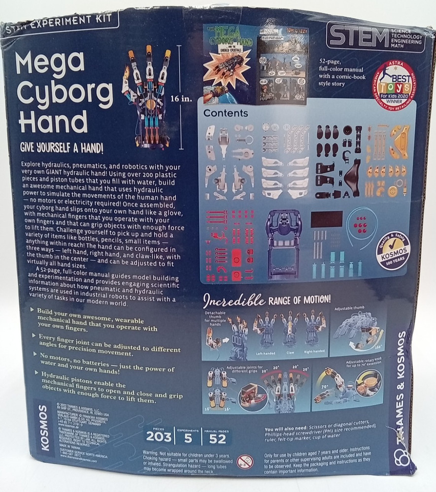 Thames & Kosmos Mega Cyborg Hand Kit 620501 - NEW OPEN BOX