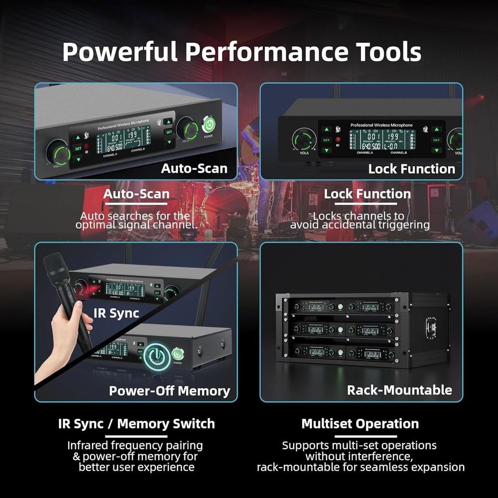 Professional Wireless Microphone System