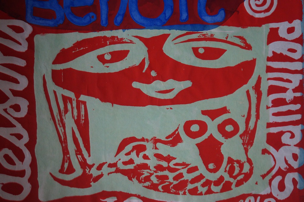 Painted Poster Norbert Benoit Exhibition MINQUE Zeebrugge 1963