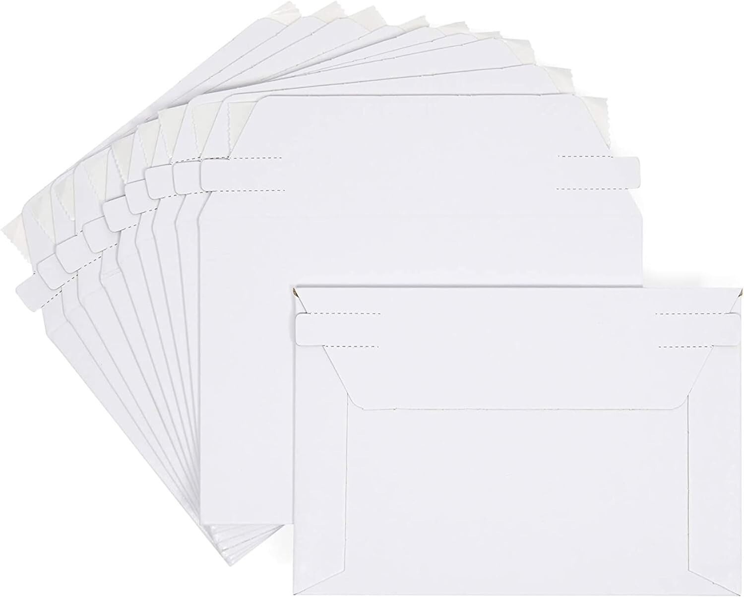 6x8 Rigid Mailers, 450 GSM Self Adhesive Stay Flat Cardboard Envelopes rigid