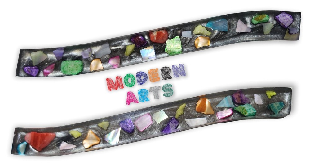 Handmade resin cabinet or drawer handle