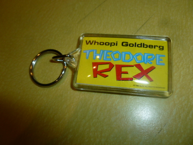 Theodore Rex Whoopi Goldberg Movie Key Ring Video Store Promotional 1996 Promo