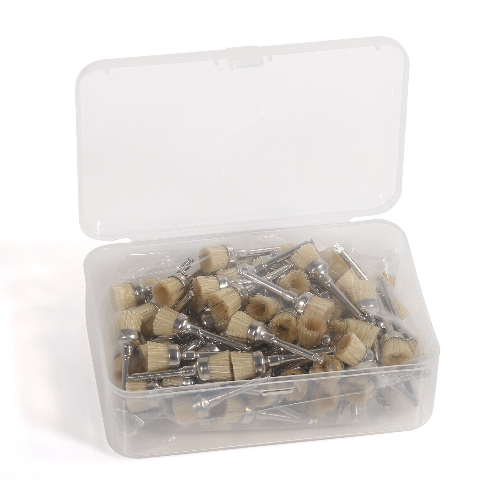 Dental Latch Tapered Rubber Bristle Polishing Cups&Brushes Tooth Prophy Polisher