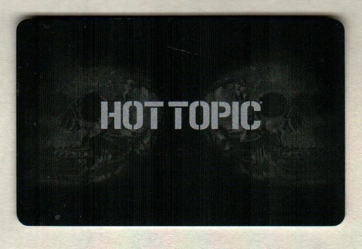HOT TOPIC Skull X-Rays ( 2012 ) Gift Card ( $0 )