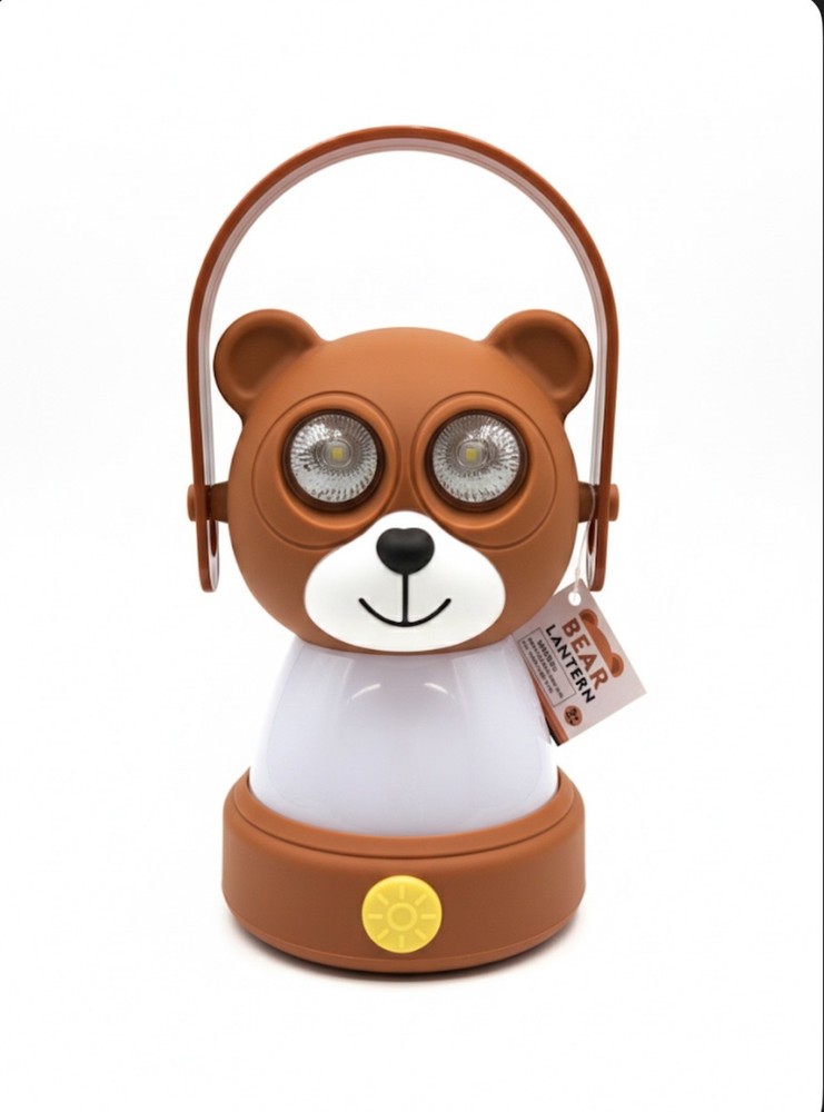 Bear LED Lantern Black and Brown