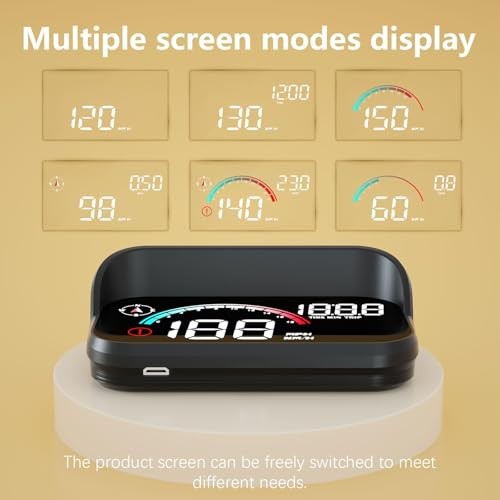 Windshield Speedometer Projector, Digital Speedometer for Car GPS M22