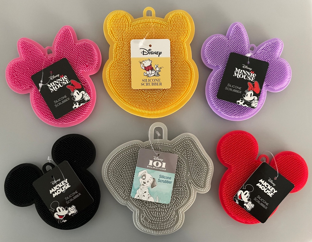 Disney Characters Silicone Scrubber, 1-pc, Assorted Designs, Pick your character