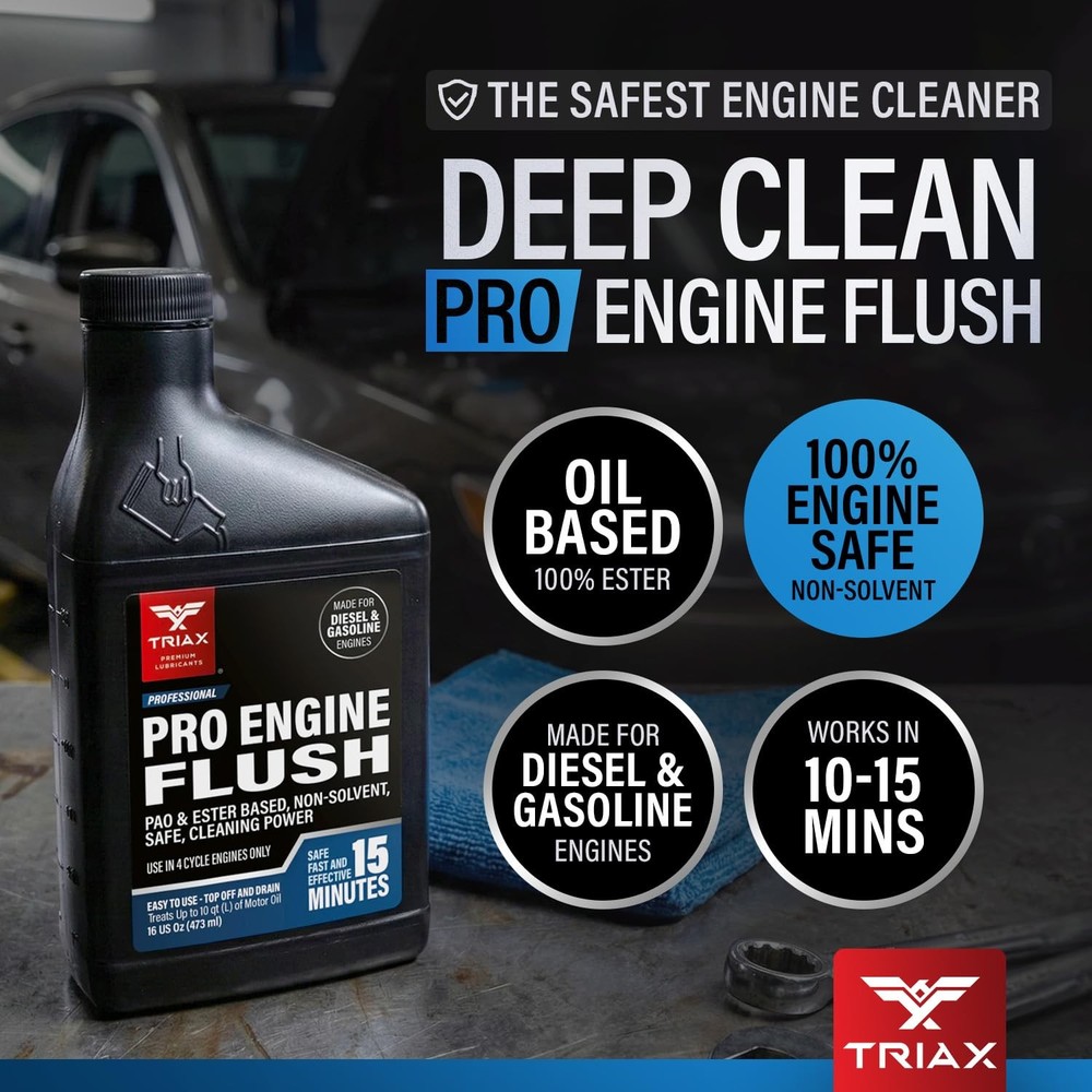 Pro Engine Flush OilBased Deep Clean Removes Sludge Carbon 16 oz 473 ml