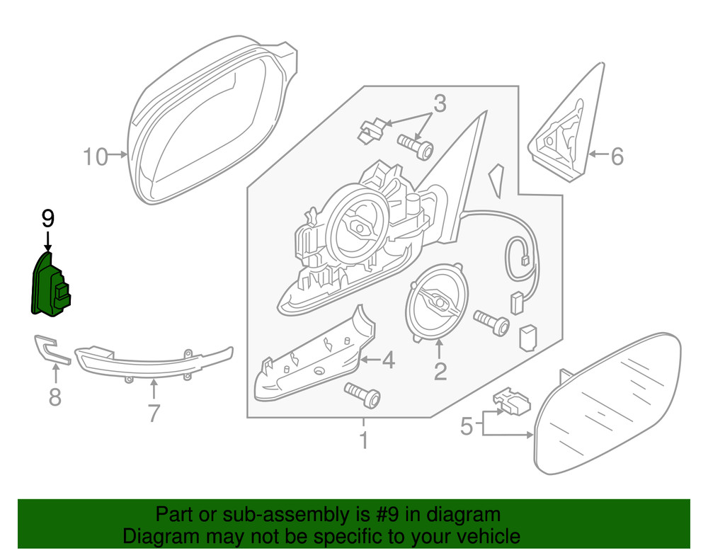 Genuine Audi Display Unit 8K1-949-146-A