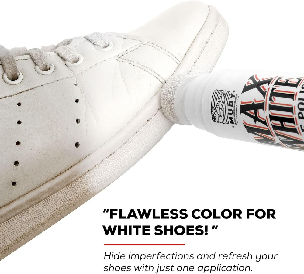Max White Shoe Polish for Leather Sneaker and Textiles