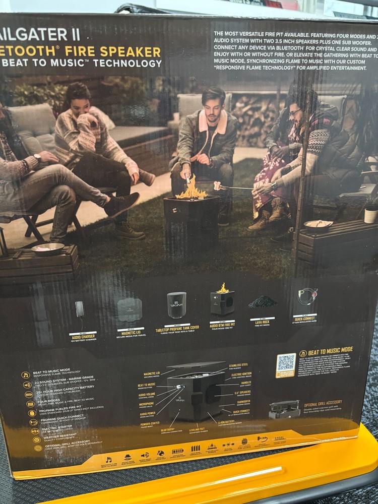 Ukiah Tailgater II Portable Fire Pit