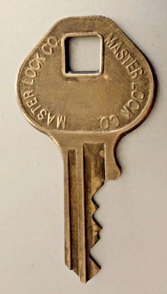 Vintage Master Lock Co Brass Key (Key Only)