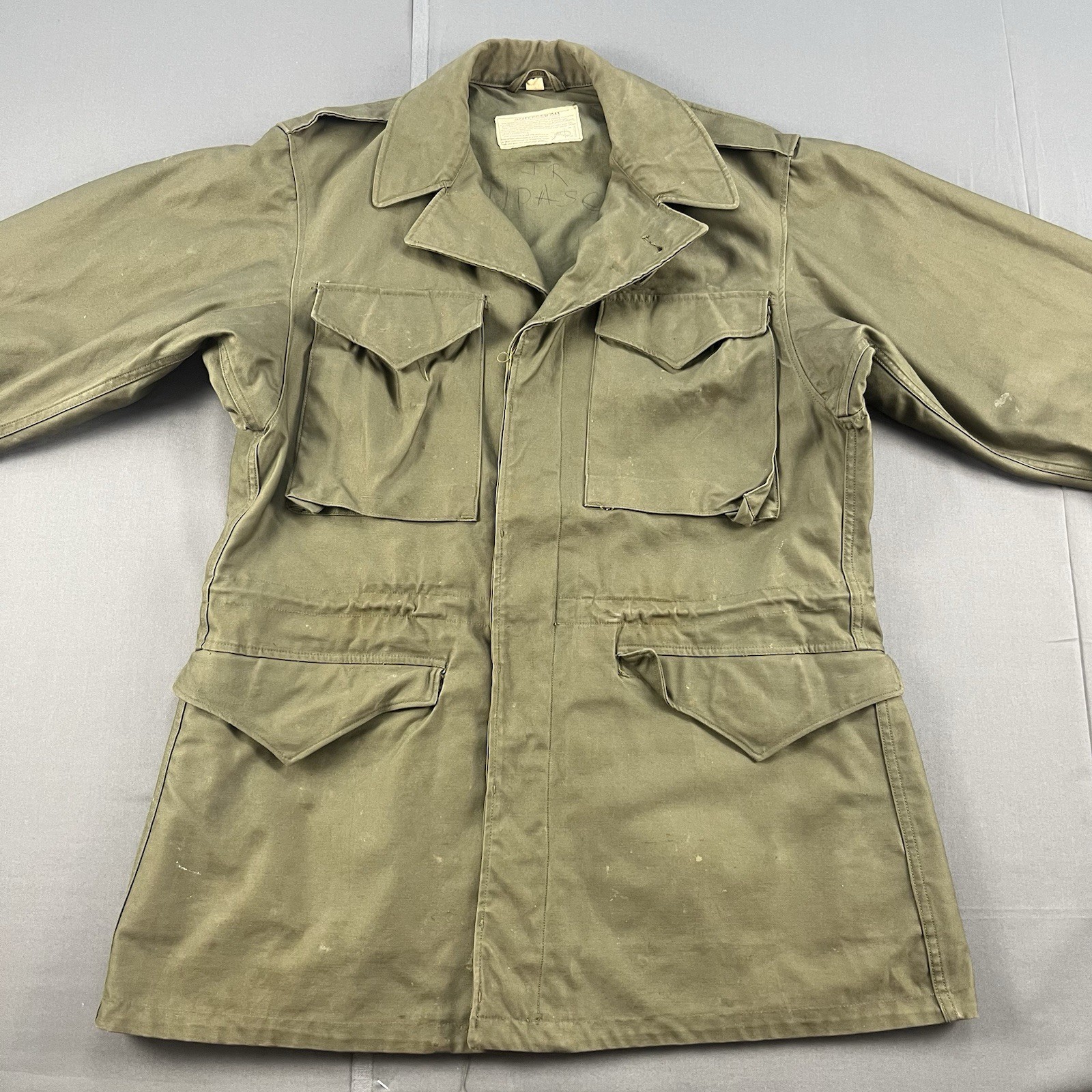 Vintage M43 Military Field Jacket WW2 40s US Army Parka Coat