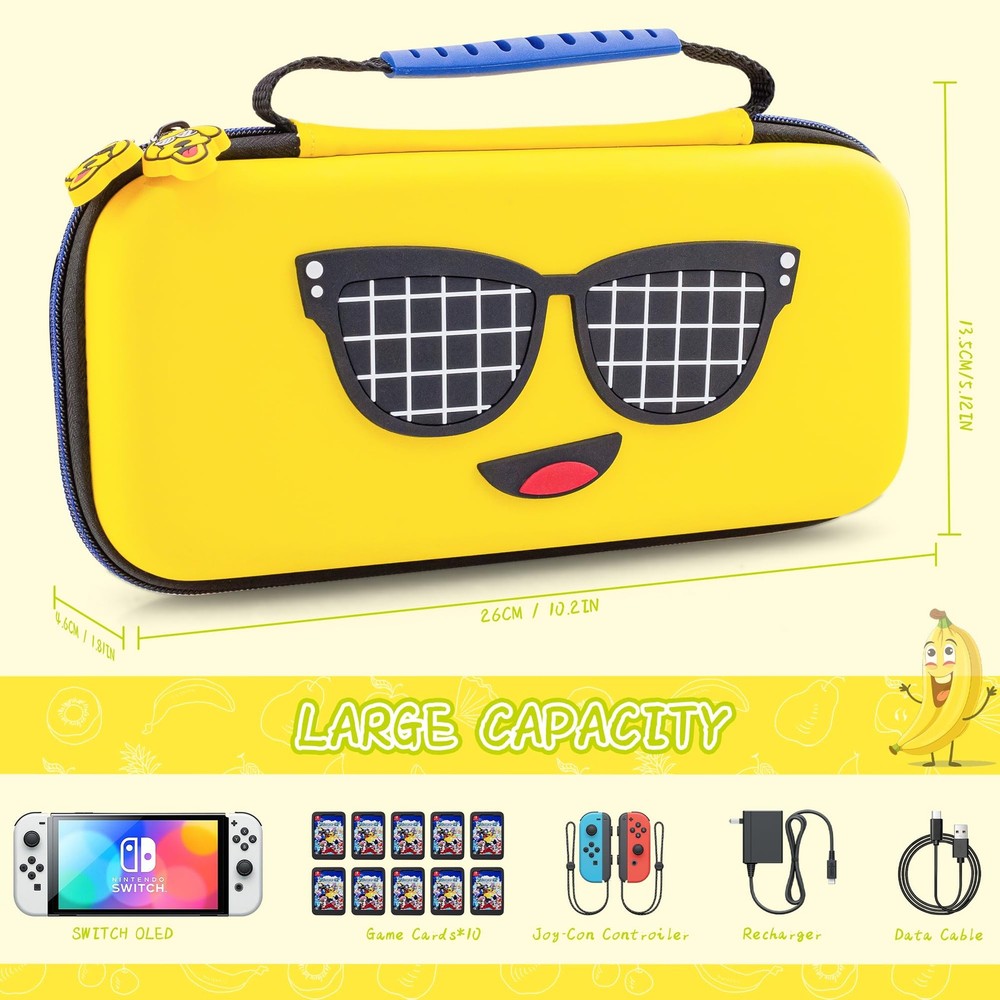 FUNDIARY Yellow Carrying Case Compatible with Banana PC