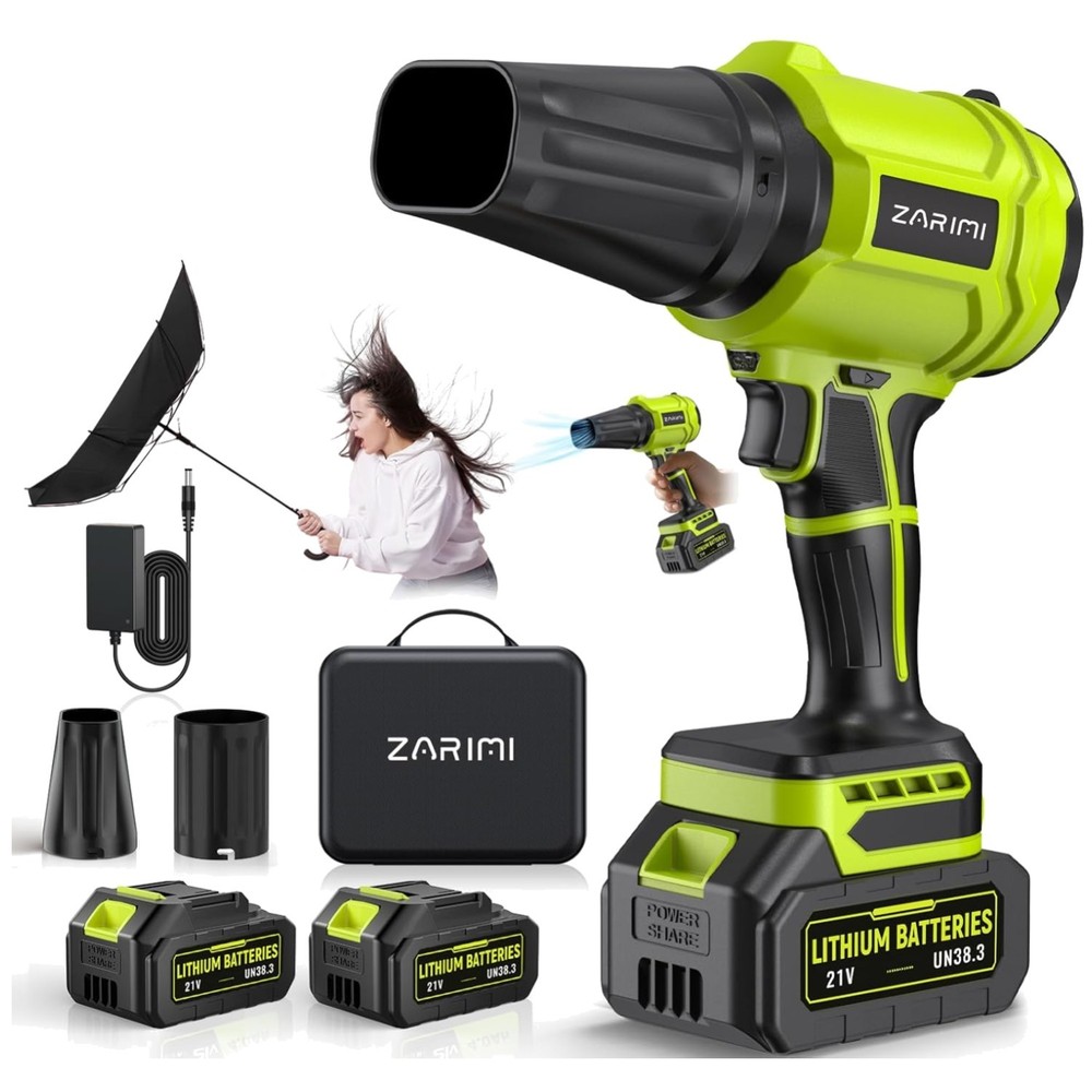 Powerful Cordless Leaf Blower Kit - Light Green