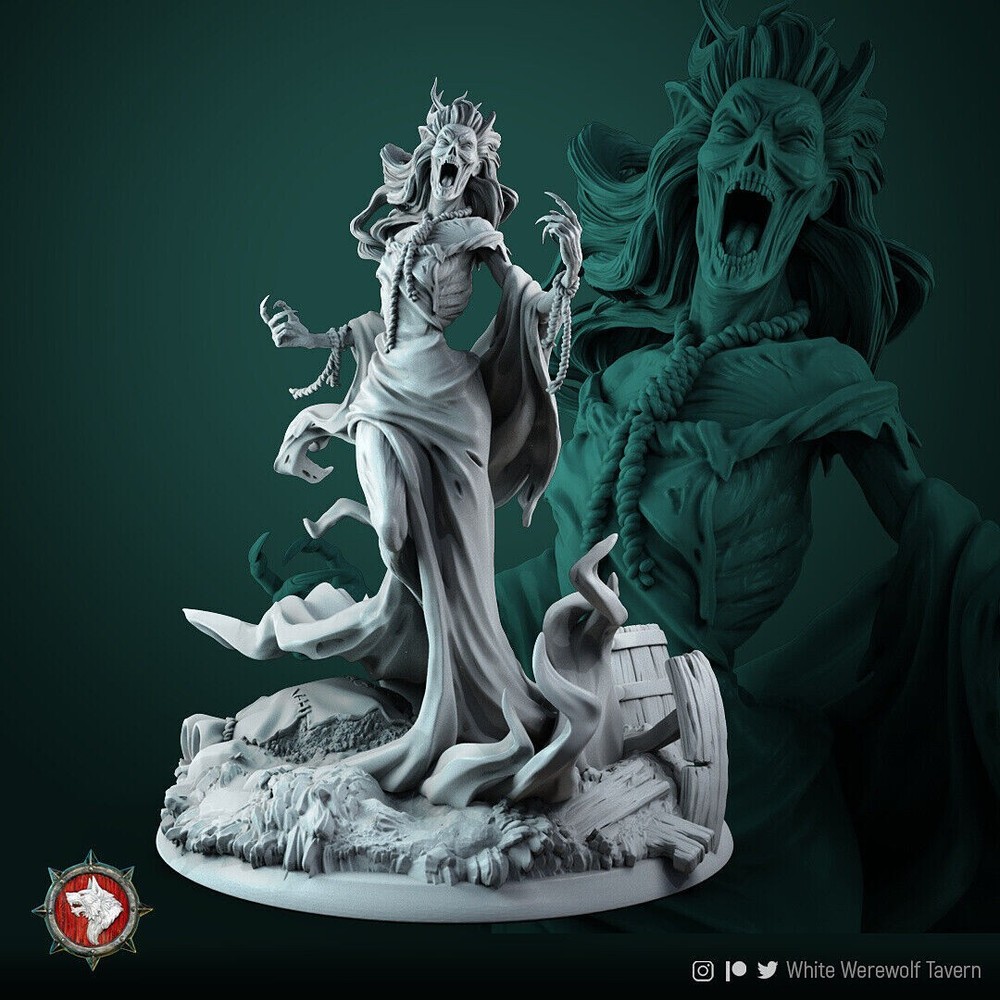 Banshee Undead Zombie Ghost Wraith Miniature | D&D DnD