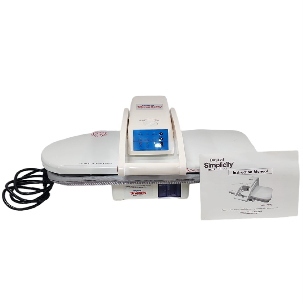 Simplicity SSP200 Digital Quick Press Steam Iron Fabric Graphics Transfers