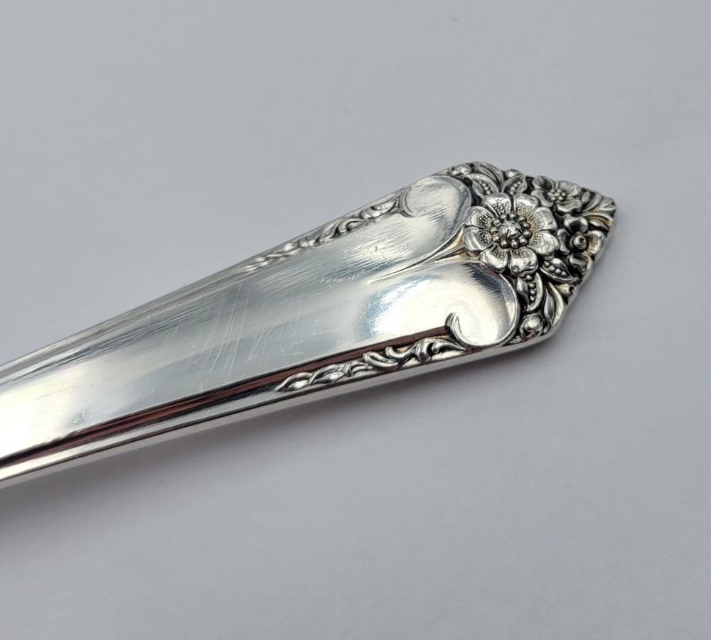 Oval Place Soup Spoon ~ Starlight by Rogers & Bro Silverplate Flatware 7 3/8"