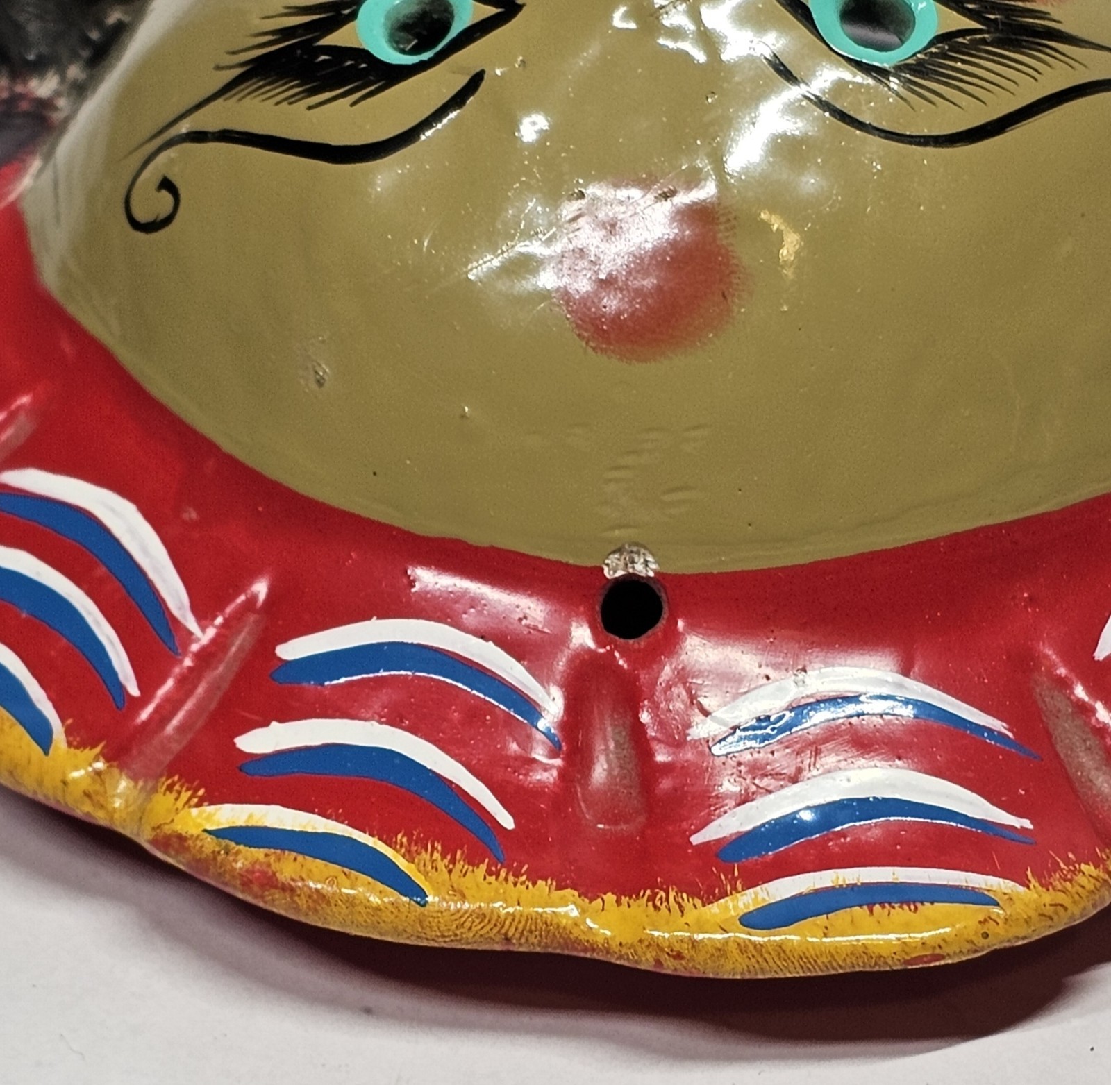 Hand Crafted Mexican Folk Art Coconut Mask
