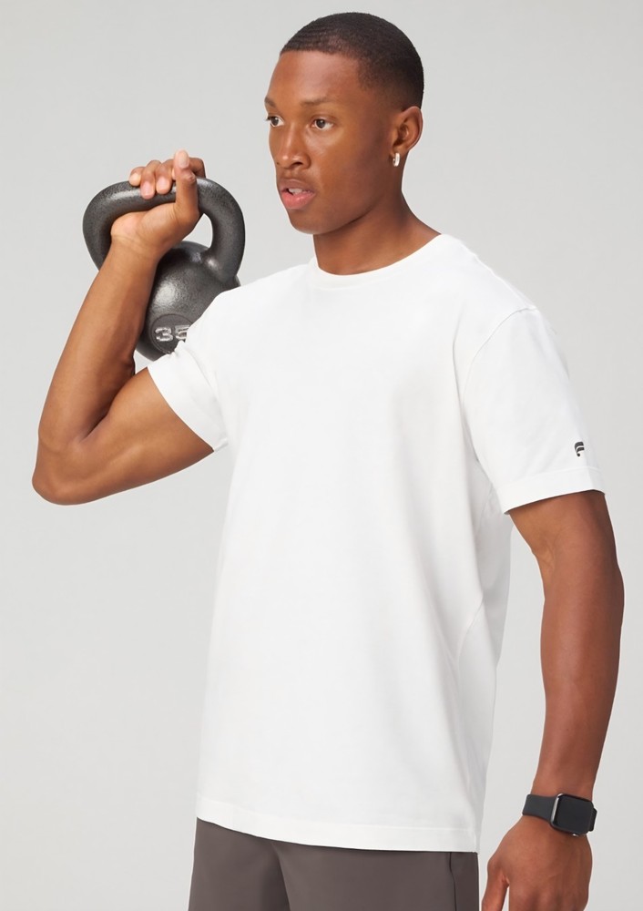 Fabletics NWT Men's The 24-7 Tee Classic White