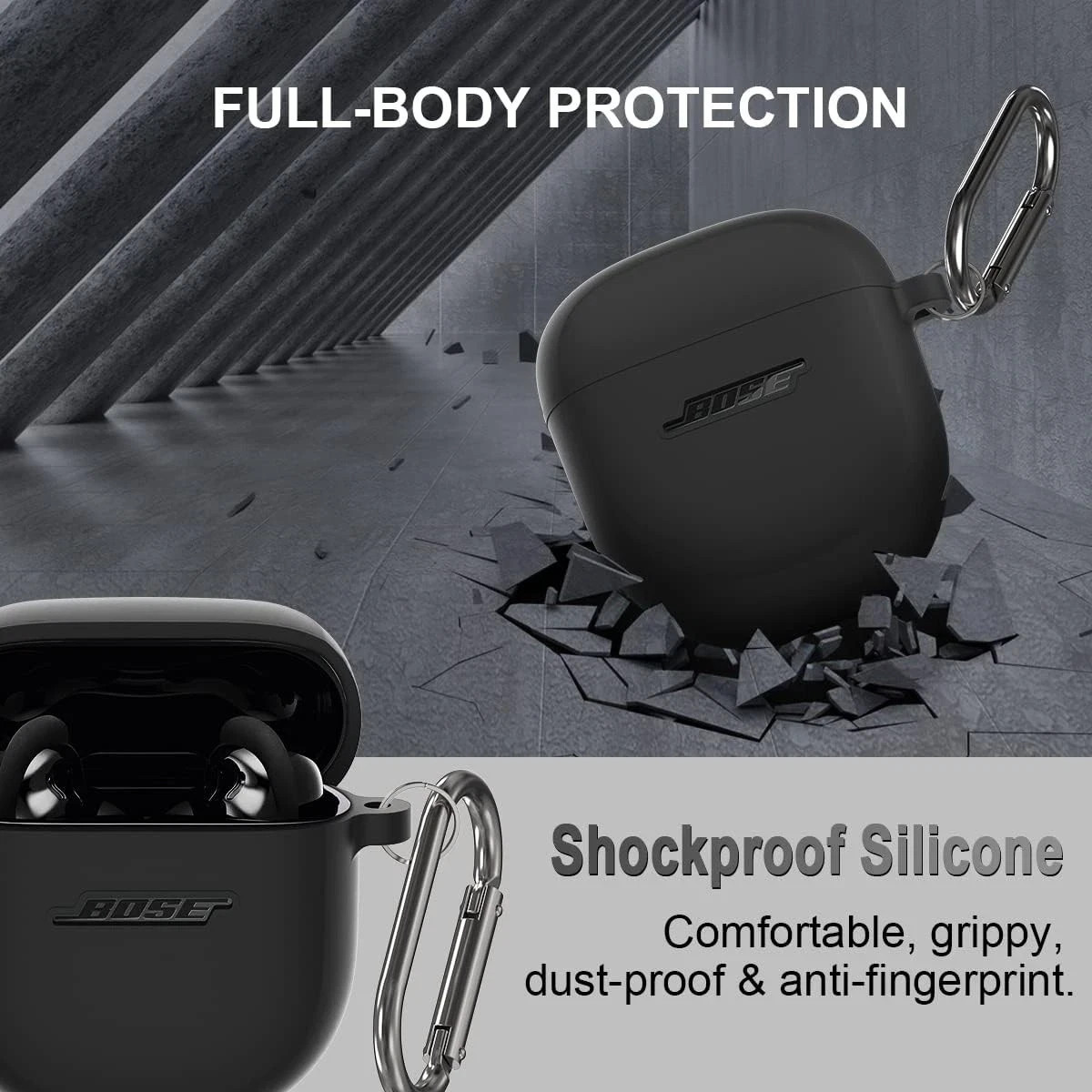 NEW BOSE Charging Case for - Quiet Comfort II & QC Ultra - Black