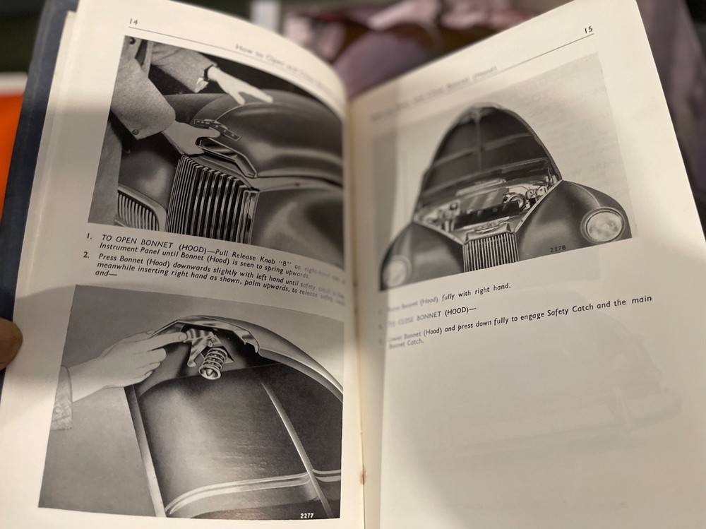 1953 Humber Hawk Mk5 Owners Handbook