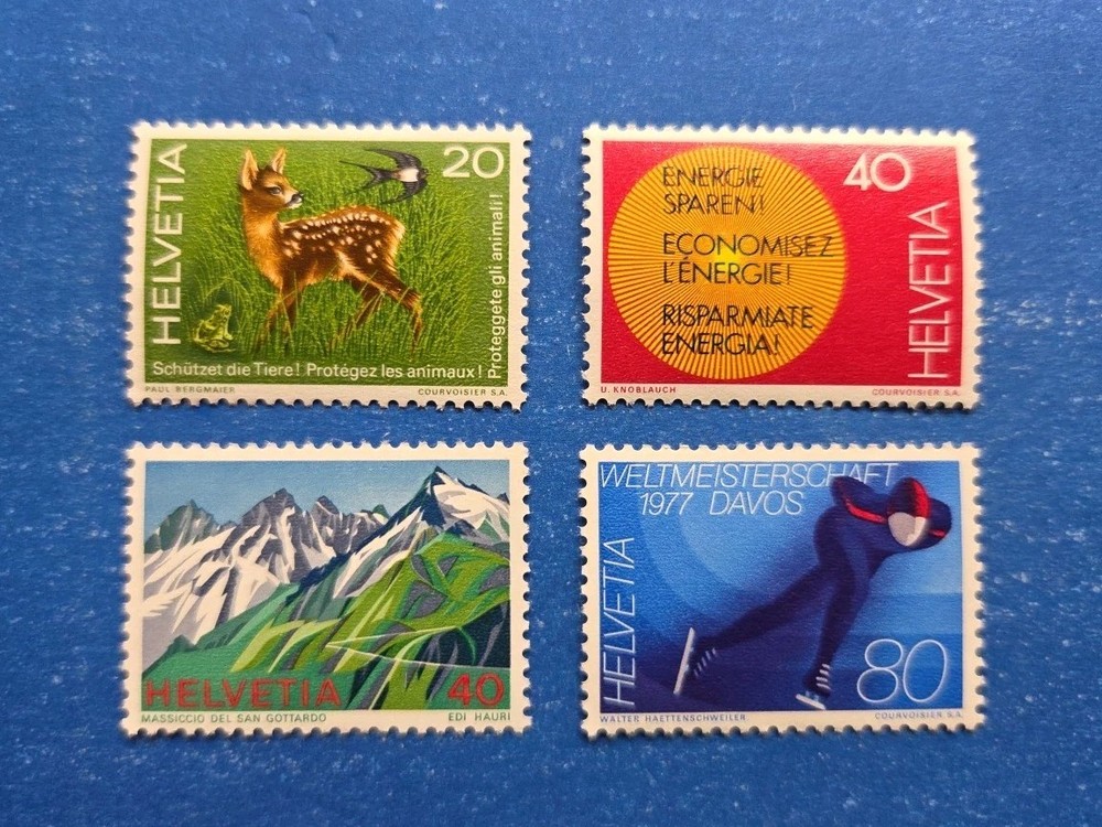 Switzerland Stamps, Scott 616-619 Complete Set MNH