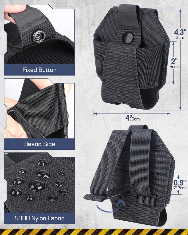 Handcuff Pouch Quick Release to Handcuffs, Molle Case Fit Black