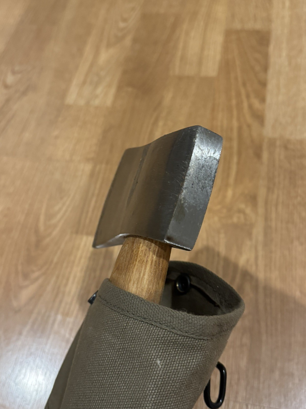 Swiss Military Surplus Hatchet Axe with Canvas Rothco Axe Sheath