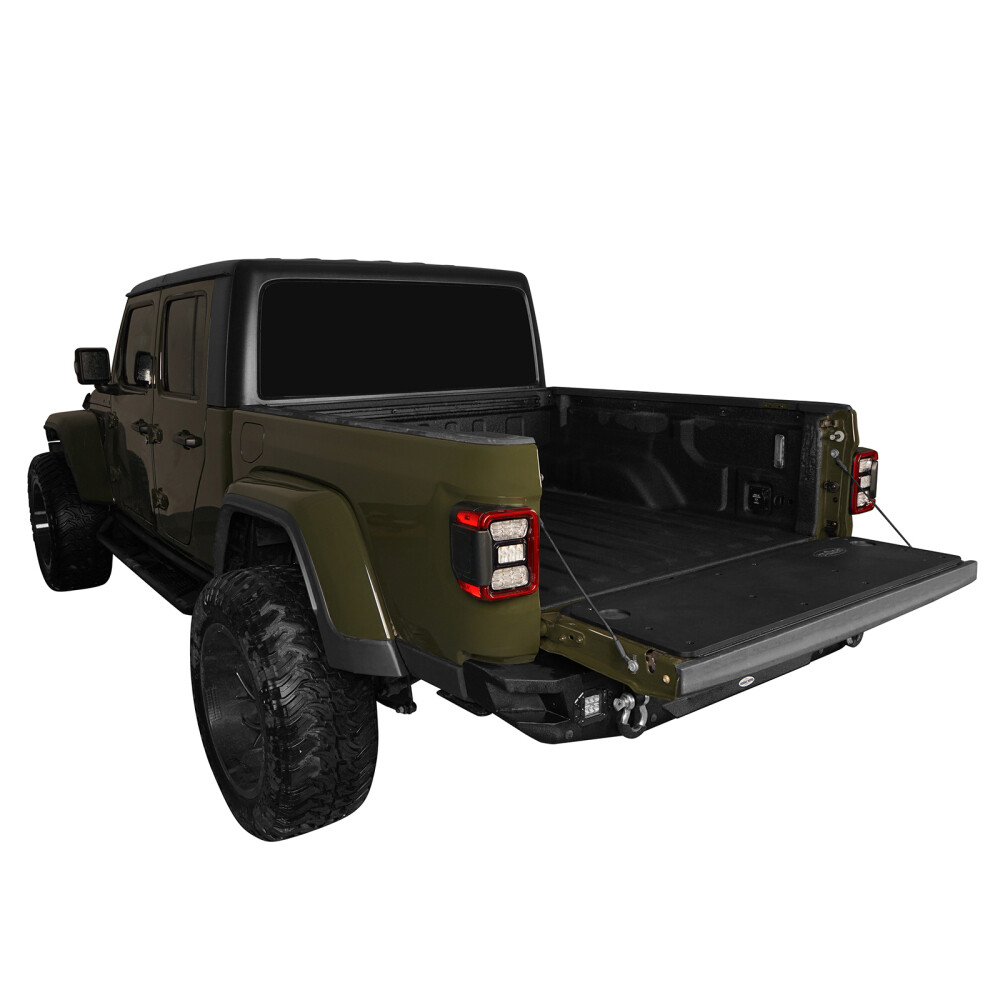 Rear Tailgate Board Black ABS Plastic Panel for Jeep Gladiator JT 2020-2026