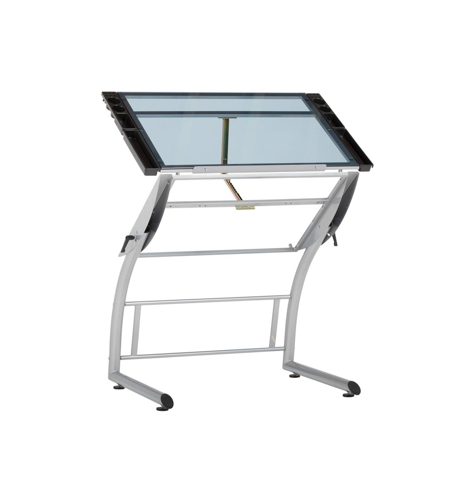 SD STUDIO DESIGNS Triflex Drawing Table, Sit to Stand Up Adjustable Office Ho...