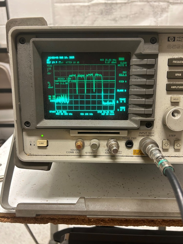 HP Agilent Cable TV Analyzer Model 8591C with Users Guides