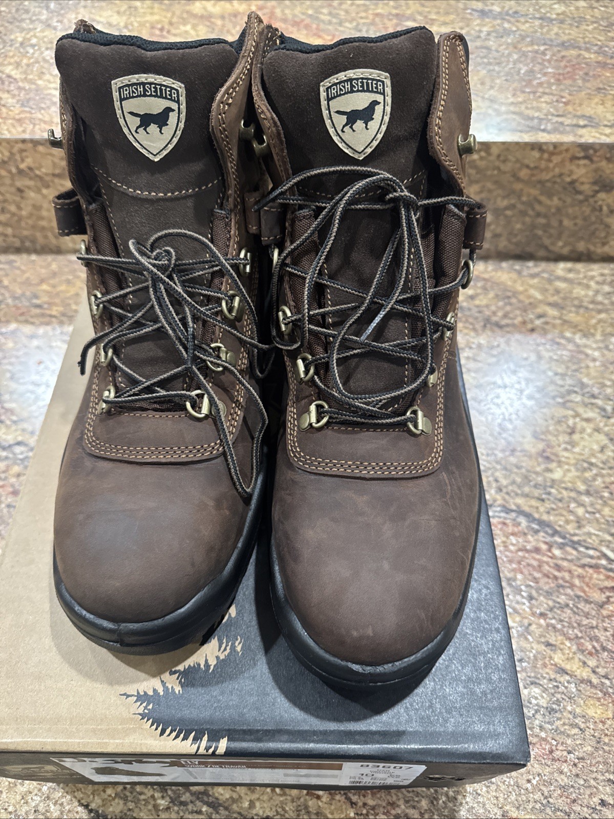 Irish Setter Ely 83607 Electrical Hazard Work Boots Brown 10 Wide