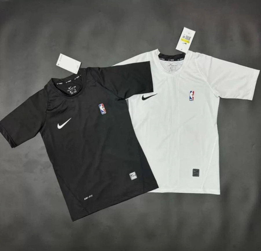 NIKE PRO NBA Compression TShirt - Black and White