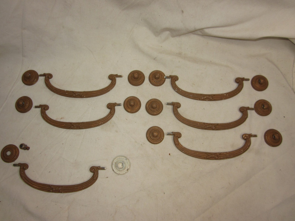 6 vintage antique drop bail handles lot pull pulls handle lot KBC 400 *NOTE