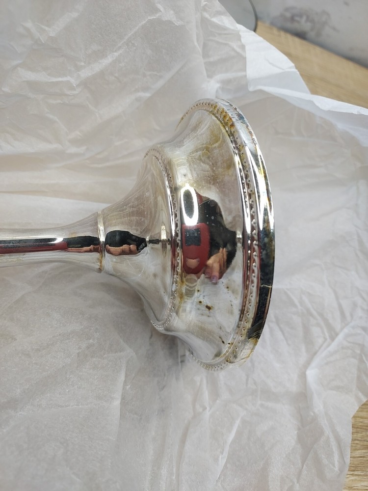 Davco Silverplate Taper Candle Candlesticks Elegant Scroll Design Table Decor