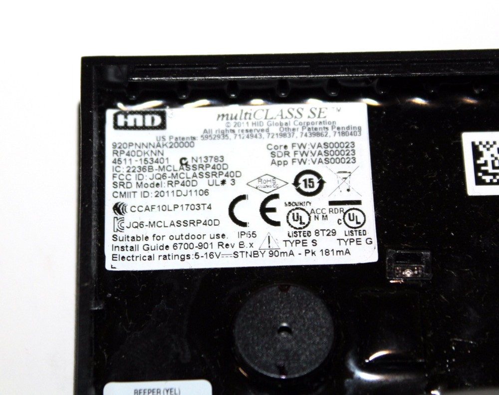 HID multiCLASS SE RP40 Wall Switch Smart Card Reader 920PNNNAK20000
