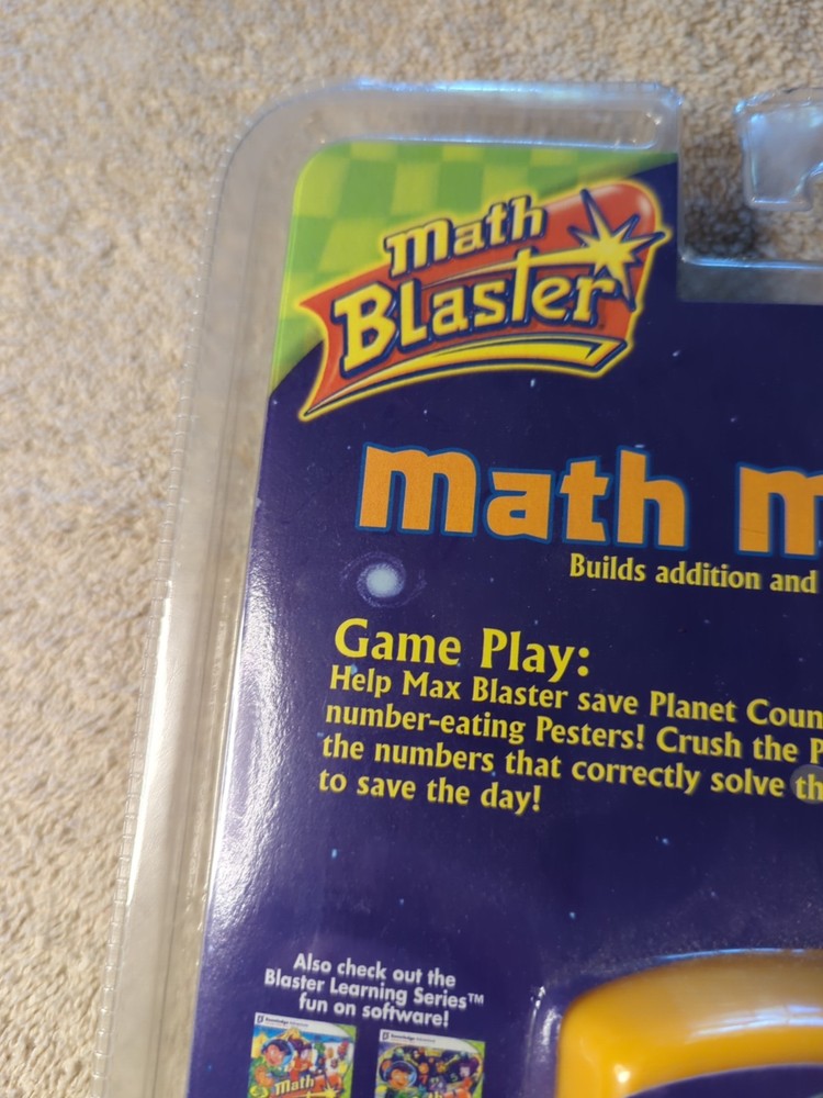 Vintage 1999 NOS Math Blaster Handheld Electronic Learning Game Add Subtraction