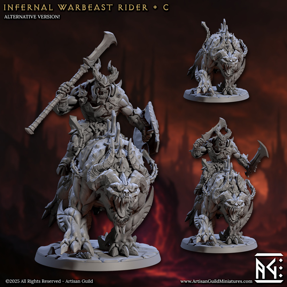 Infernal Warbeast -  Cleavers Hellhound - Artisan Guild - Dungeons and Dragons