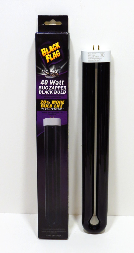 Black Flag Bug Zapper Bulb Black #BB-40BLK  Insect Control 40 Watt Replacement