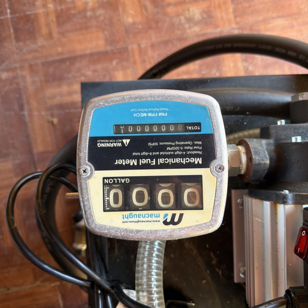 Transfer Pump 120V Plug In Caught With Meter
