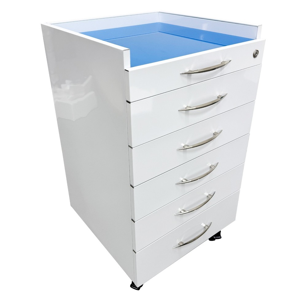 Removable Storage Cabinet with Two Separate Trays Assistant's Mobile Cabinet