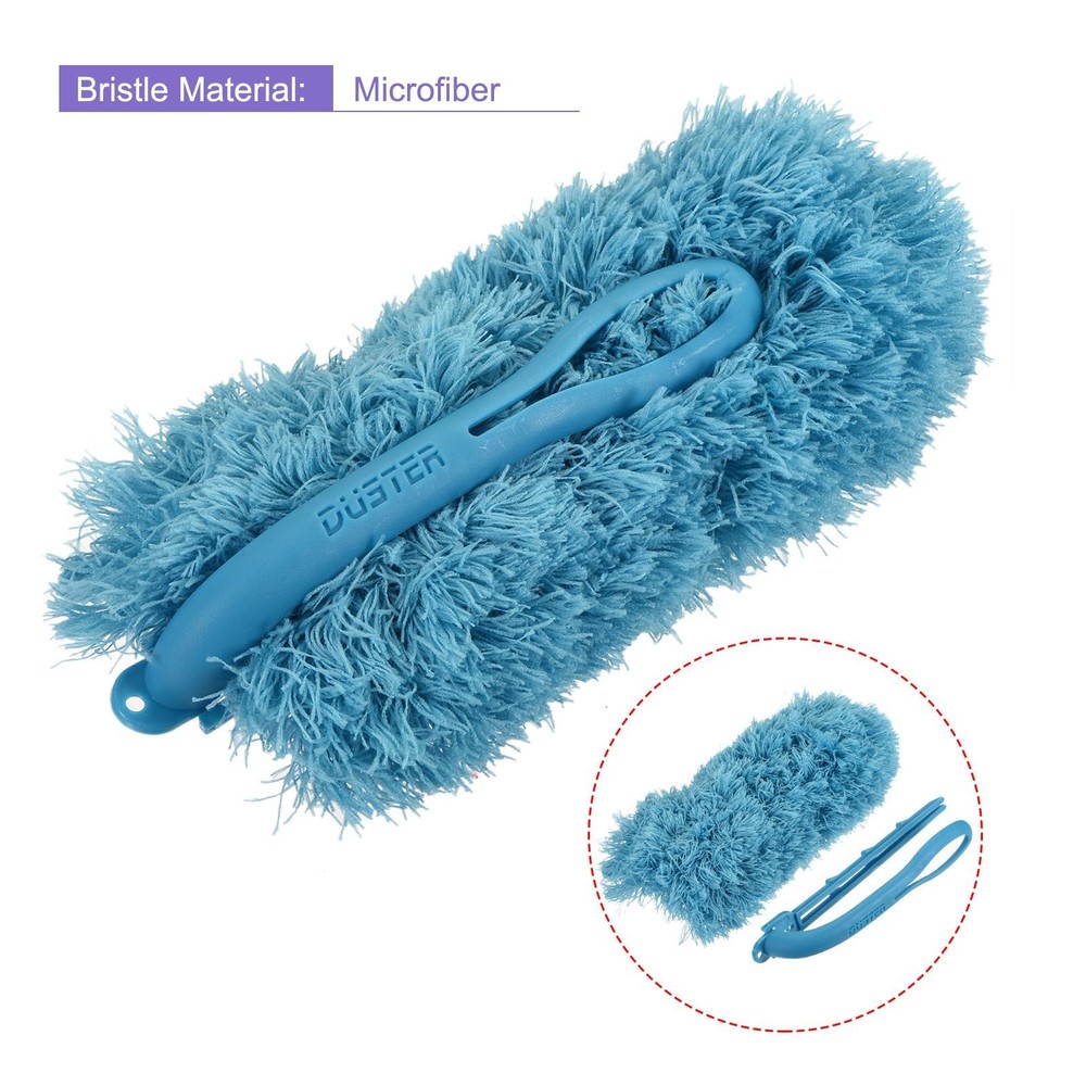 Microfiber Dust Reusable Feather Dust, Blue, 2pcs
